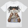 Jordan Spizike Low “Storm Blue” DopeSkill T-Shirt Rich Youth Graphic Streetwear - White