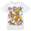 Yellow Sneakers DopeSkill T-Shirt No Risk No Story Graphic Streetwear - White