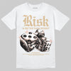 TAN Sneakers DopeSkill T-Shirt Risk Is Better Than Regret Graphic Streetwear - White