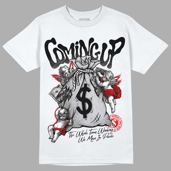 Jordan 2 Retro "Black Cement" DopeSkill T-Shirt Money Bag Coming Up Graphic Streetwear - White