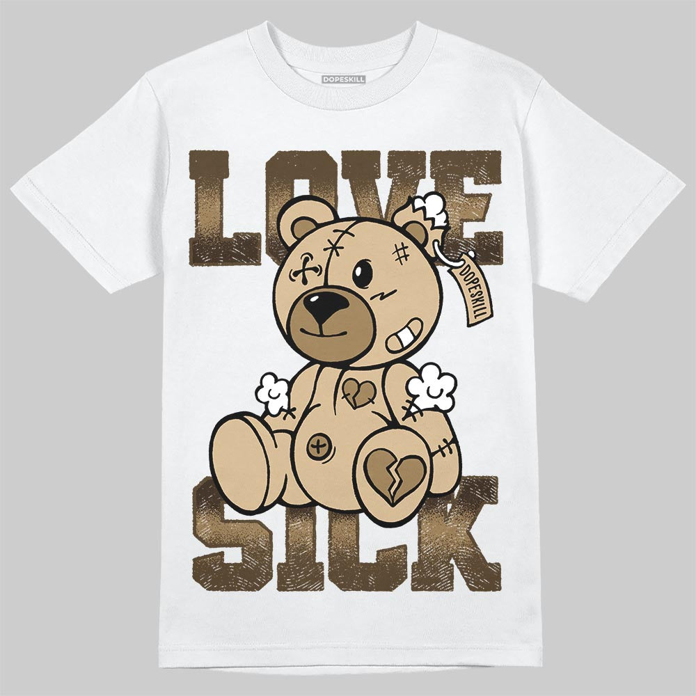 TAN Sneakers DopeSkill T-Shirt Love Sick Graphic Streetwear - White 
