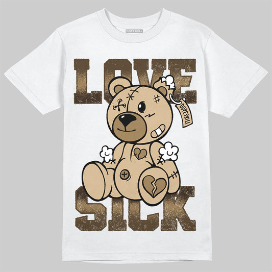 TAN Sneakers DopeSkill T-Shirt Love Sick Graphic Streetwear - White 