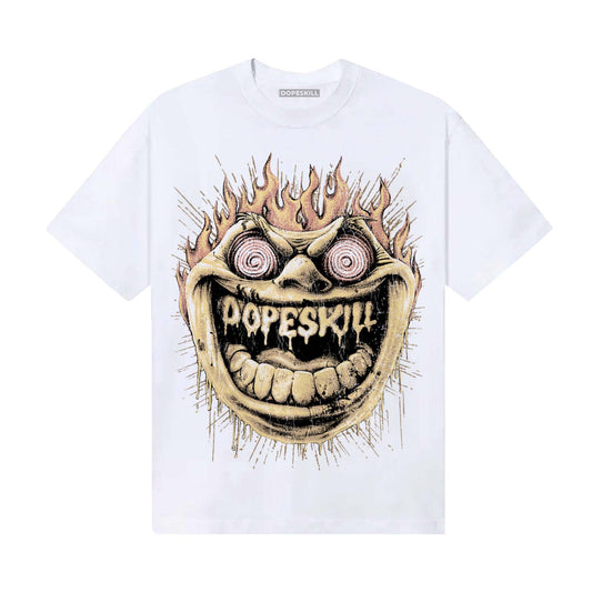 TAN Sneakers DopeSkill T-Shirt Hellfire Graphic Streetwear - White