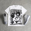 Cool Grey 11s DopeSkill Oversize Print T-Shirt Real Ones Choose Loyalty Graphic