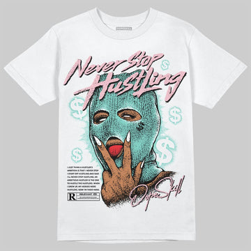 Jordan 11 Low "Igloo" DopeSkill T-Shirt Never Stop Hustling Graphic Streetwear - White 