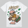 TAN Sneakers DopeSkill T-Shirt No Luck, All Hustle Graphic Streetwear - White