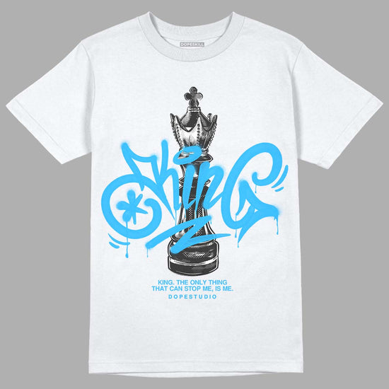 Jordan 2 Low "University Blue" DopeSkill T-Shirt King Chess Graphic Streetwear - White