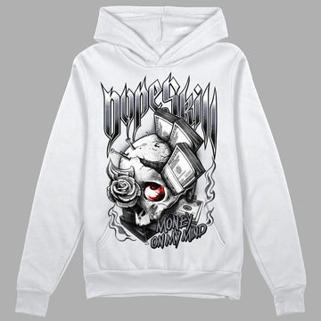 Jordan 14 Retro 'Stealth' DopeSkill Hoodie Sweatshirt Money On My Mind Graphic Streetwear - White