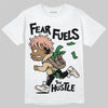TAN Sneakers DopeSkill T-Shirt Fear Fuels The Hustle Graphic Streetwear - White