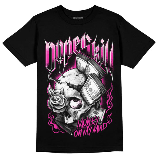 Pink Sneakers DopeSkill T-Shirt Money On My Mind Graphic Streetwear - Black