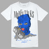 Royal Blue Sneakers DopeSkill T-Shirt Money Talks Graphic Streetwear - White 