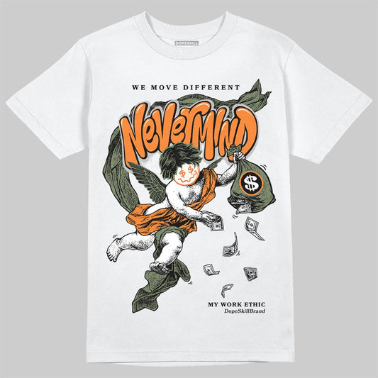 Jordan 4 Retro OG SP Undefeated (2025) DopeSkill T-Shirt Nevermind Graphic Streetwear - White 