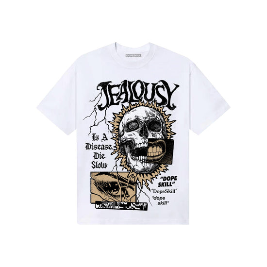TAN Sneakers DopeSkill T-Shirt Jealousy Graphic Streetwear - White