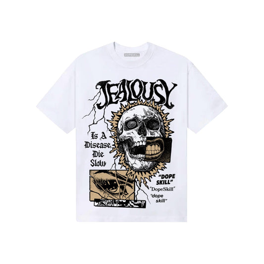 TAN Sneakers DopeSkill T-Shirt Jealousy Graphic Streetwear - White