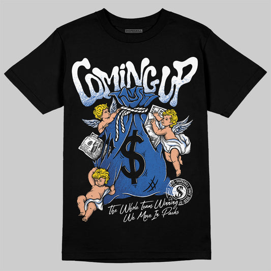 Jordan 12 “Blueberry” DopeSkill T-Shirt Money Bag Coming Up Graphic Streetwear - Black