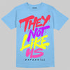 University Blue Sneakers DopeSkill T-Shirt They Not Like Us Graphic Streetwear - Carolina Blue