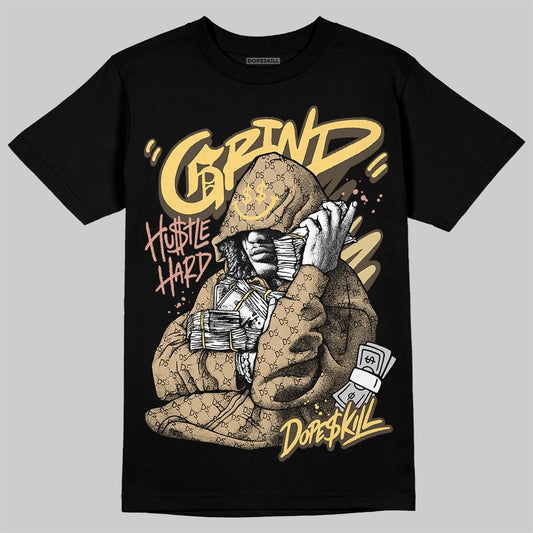 TAN Sneakers DopeSkill T-Shirt Grind Pray Graphic Streetwear - Black