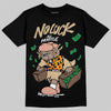 TAN Sneakers DopeSkill T-Shirt No Luck, All Hustle Graphic Streetwear - Black