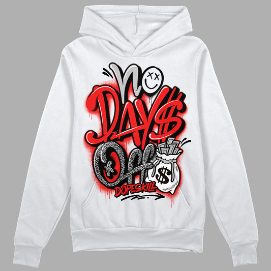 Jordan Spizike Low Bred DopeSkill Hoodie Sweatshirt No Days Off Graphic Streetwear - White 