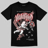 Jordan 40 “Dusty Rose” DopeSkill T-Shirt Nevermind Graphic Streetwear - Black