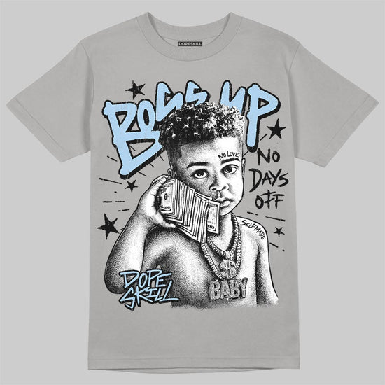 Jordan 5 Wolf Grey DopeSkill T-Shirt Boss Up Graphic Streetwear - Gravel