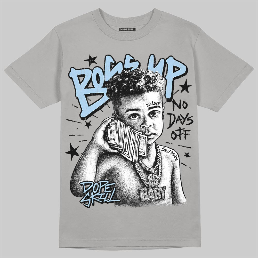 Jordan 5 Wolf Grey DopeSkill T-Shirt Boss Up Graphic Streetwear - Gravel