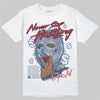 Jordan 12 Retro French Blue (2025) DopeSkill T-Shirt Never Stop Hustling Graphic Streetwear - White
