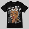 Jordan 14 Golf "US Open" DopeSkill T-Shirt Never Stop Hustling Graphic Streetwear - black
