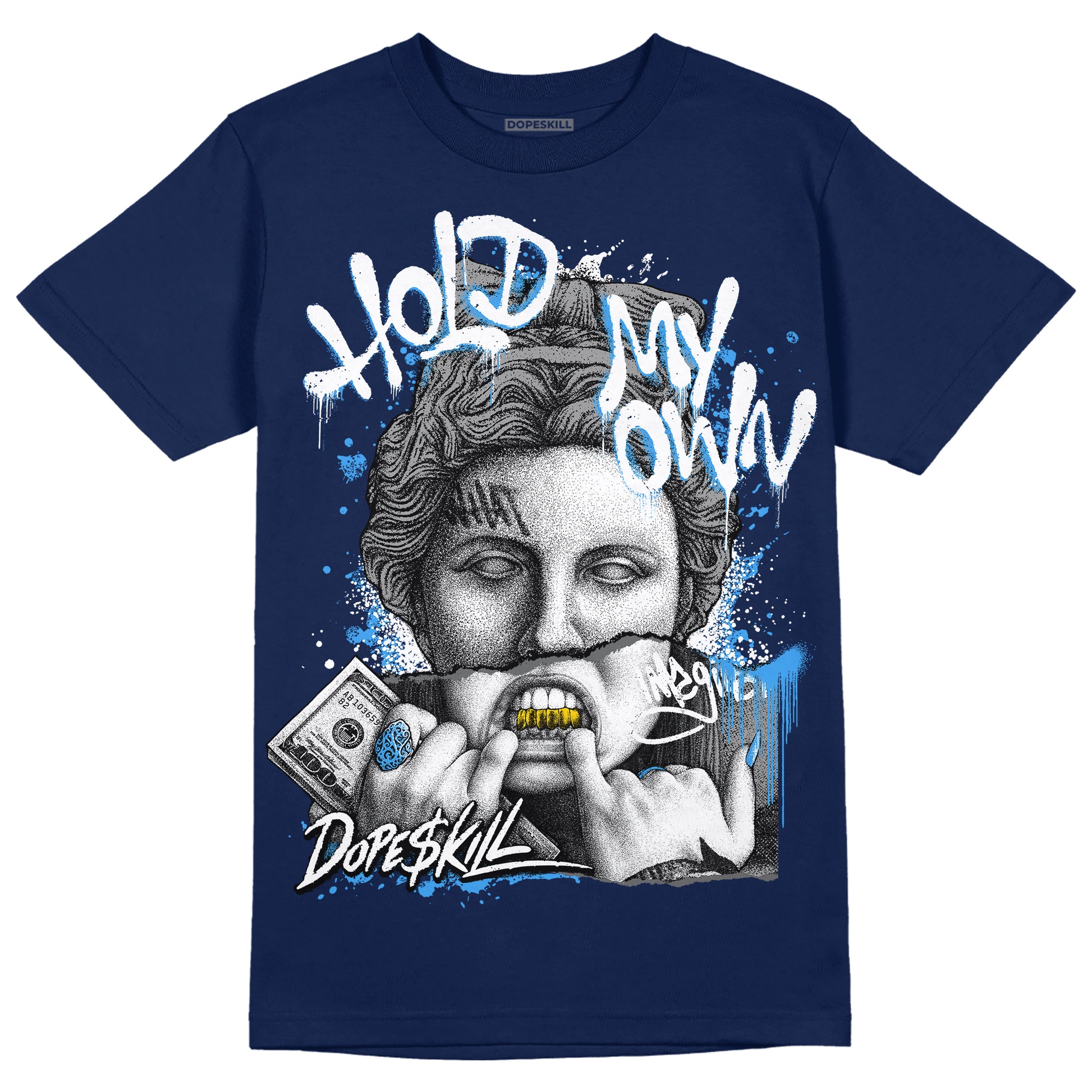 Jordan 3 "Midnight Navy" DopeSkill Navy T-shirt Hold My Own Graphic Streetwear