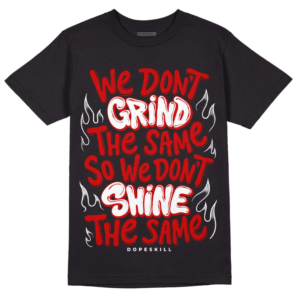 Jordan 1 Retro Low "Black Toe" DopeSkill T-Shirt Grind Shine Graphic Streetwear - Black