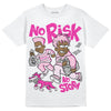 Dunk Low GS 'Triple Pink' DopeSkill T-Shirt No Risk No Story Graphic Streetwear - White