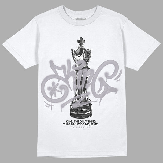 Jordan 2 Cement Grey DopeSkill T-Shirt King Chess Graphic Streetwear - White