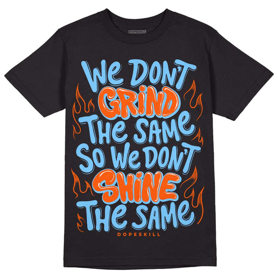 Dunk Low Futura Orange Blaze DopeSkill T-Shirt Grind Shine Graphic Streetwear - Black