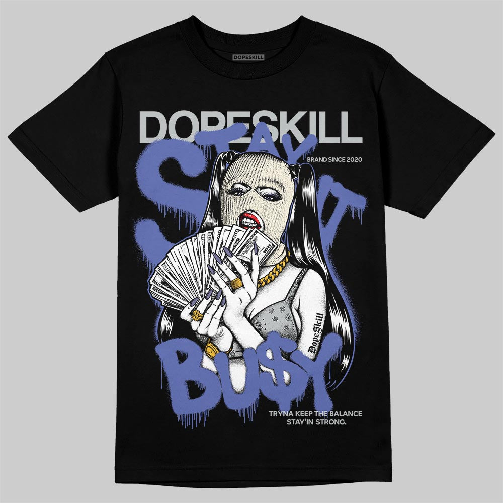Air Max 90 x Patta Sapphire and Particle Grey DopeSkill T-Shirt Stay It Busy Graphic Streetwear - Black