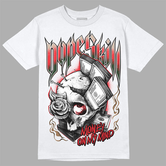 Dunk Low Freddy Krueger DopeSkill T-Shirt Money On My Mind Graphic Streetwear - White 