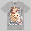 Jordan 5 Wolf Grey DopeSkill T-Shirt Real Ones Angel Graphic Streetwear - Gravel