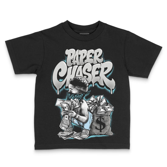 Jordan 4 Retro GS “Blue Chill” DopeSkill Toddler Kids T-shirt Paper Chaser Boy Graphic Streetwear - black