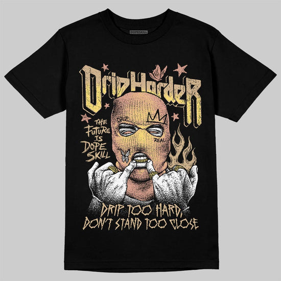 TAN Sneakers DopeSkill T-Shirt Drip Harder Graphic Streetwear - Black
