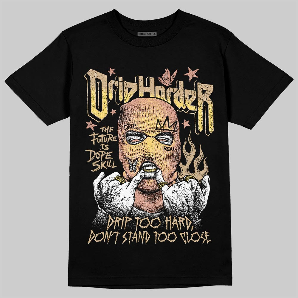 TAN Sneakers DopeSkill T-Shirt Drip Harder Graphic Streetwear - Black