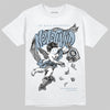 Jordan 40 “Blue Suede” DopeSkill T-Shirt Nevermind Graphic Streetwear - White