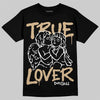 TAN Sneakers DopeSkill T-Shirt True Lover Graphic Streetwear - Black