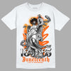 Jordan 12 Retro Brilliant Orange DopeSkill T-Shirt Juneteenth Graphic Streetwear - White