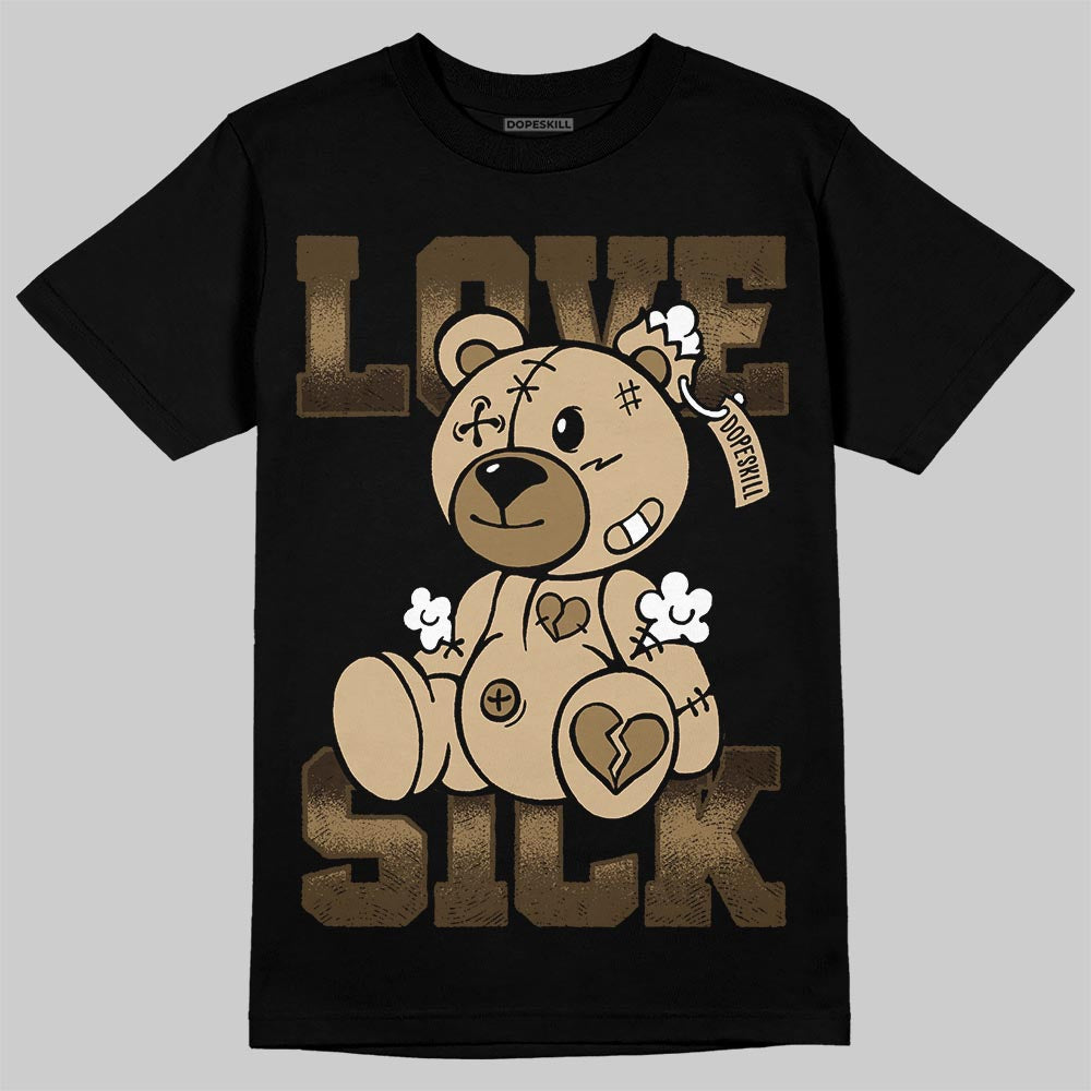TAN Sneakers DopeSkill T-Shirt Love Sick Graphic Streetwear - Black