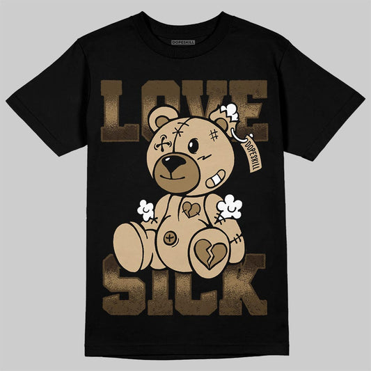 TAN Sneakers DopeSkill T-Shirt Love Sick Graphic Streetwear - Black