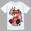 Jordan 6 Retro Toro Bravo DopeSkill T-Shirt Smile Through The Pain Graphic Streetwear  - White 