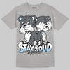 Jordan 5 Wolf Grey DopeSkill T-Shirt Stay Solid Graphic Streetwear - Gravel