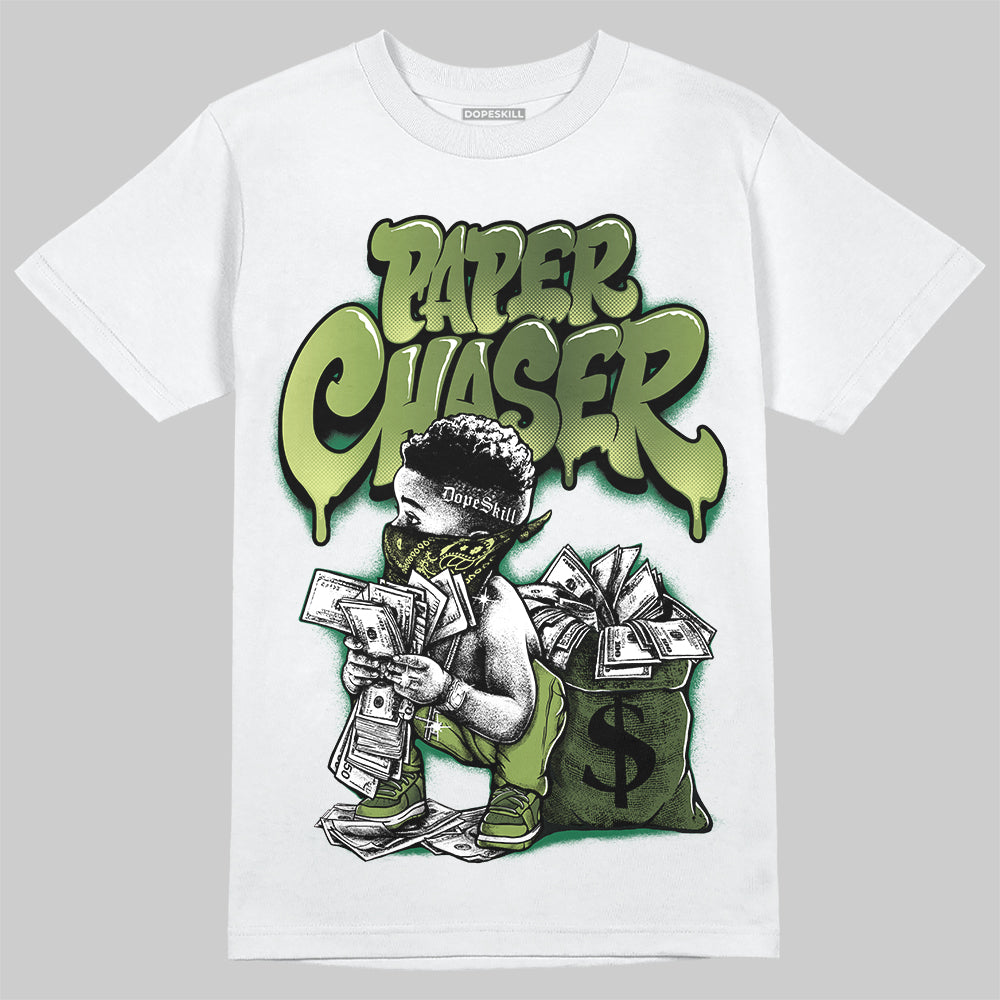Foamposite Pro 'Pine Green' DopeSkill T-Shirt Paper Chaser Boy Graphic Streetwear - White