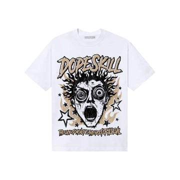 TAN Sneakers DopeSkill T-Shirt Root of Evil Graphic Streetwear - White