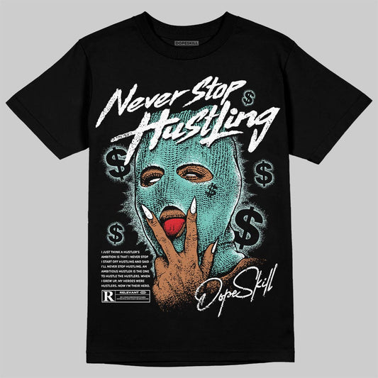 Jordan 11 Low "Igloo" DopeSkill T-Shirt Never Stop Hustling Graphic Streetwear - Black