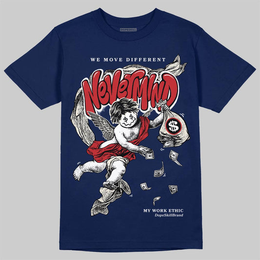 Jordan 11 “Rare Air” DopeSkill T-Shirt Nevermind Graphic Streetwear - Navy